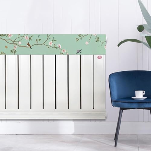 Cubierta de radiador de terciopelo elegante protección contra el polvo para tu hogar (80 cm)