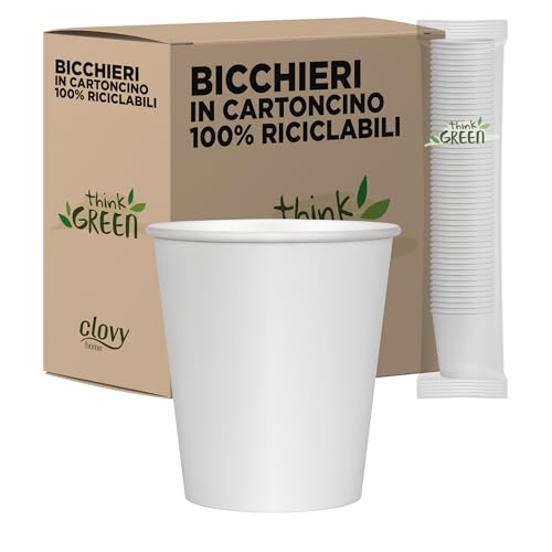 Cubex Professional Lot de 500 gobelets en carton pour café, eau ou boissons chaudes et froides