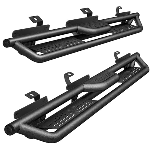 Estribos laterales acero negro para Jeep Wrangler JK miniatura 1