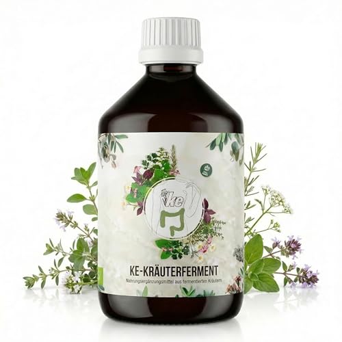 KE-Kräuterferment 500ml – Nahrungsergänzung, fermentierte Bio-Kräuter, natürlich, vegan, hochkonzentriert