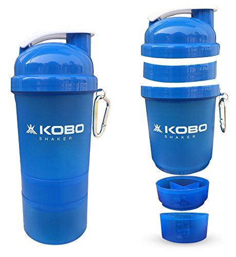 Image of Kobo Shaker Sipper Bottle 400 ml with 2 Compartment (Imported)