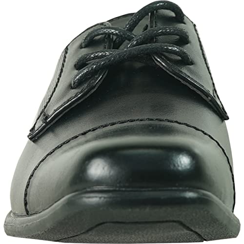 Bravo! Boy Dress Shoe King-6 Classic Lace Up Oxford Cap Toe With Leather Sock Black Size 11 Us Little Kid #TOP6