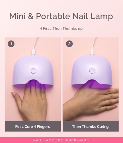 MelodySusie Mini LED UV Nail Lamp with Lightweight Design - image 2