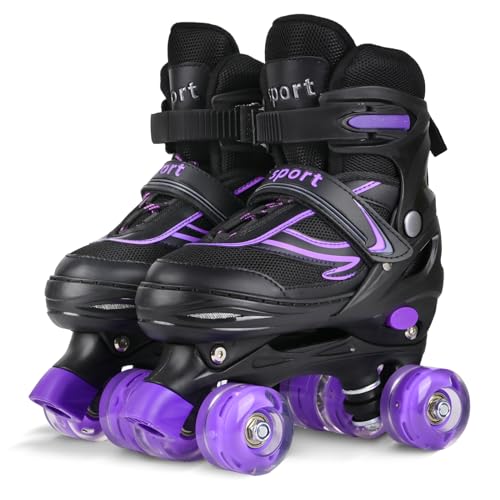G MGY OLED Roller Skates for Boys, 4 Size Adjustable Roller Skates...