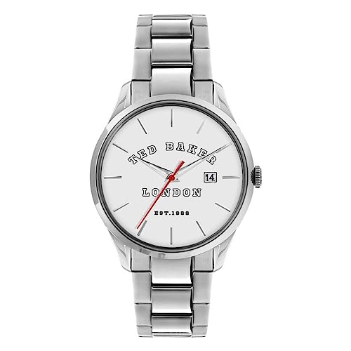 Ted Baker Leytonn �X�e�����X�X�`�[���u���X���b�g�E�H�b�` (���f��:BKPLTF2109I), �V���o�[, 40mm Leytonn 3H �X�e�����X�X�`�[�� �u���X���b�g�E�H�b�`