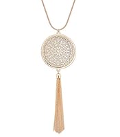 Algopix Similar Product 11 - MOLOCH Long Necklaces For Woman Disk
