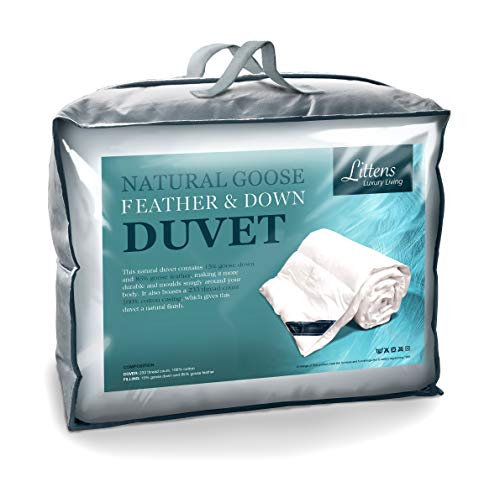 Littens King Size Goose Feather and Down Duvet, 15 Tog