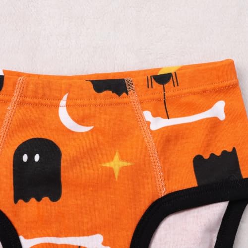 Betadog Boys' Exclusive Multipacks of Combed Cotton Underwear Briefs Cute Pumpkin 𝐏anties Baby Underwear 3 Pack3