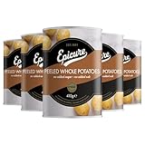 Epicure Peeled Whole Potatoes, Tinned Vegetables in Water, Easy Cooking 400 g (Pack of 12)