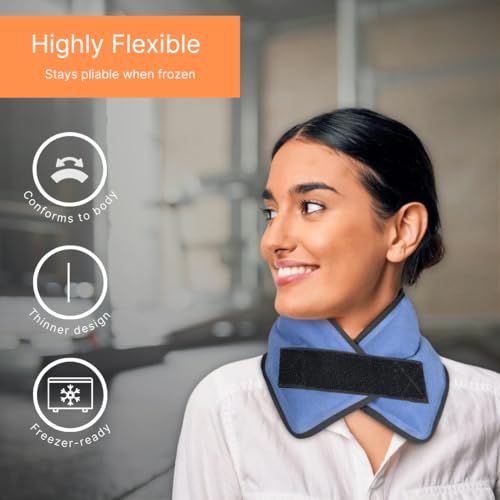 Image of FlexiKold Neck Gel Cold Pack with Straps
