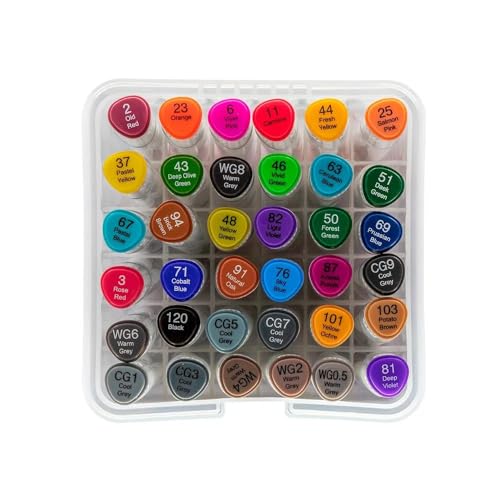 BRW Pincel Marcador Artistico Evoke Dual Marker 36 Cores