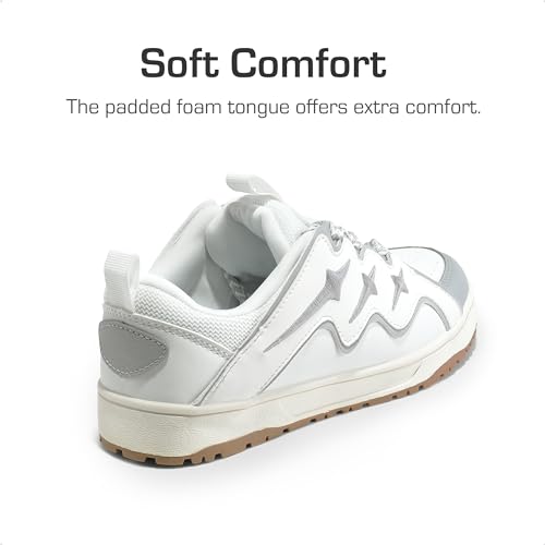 DREAM PAIRS Kid Shoes Boys Girls Sneakers Lace Up Skate Shoes Durable Walking Casual Shoes2