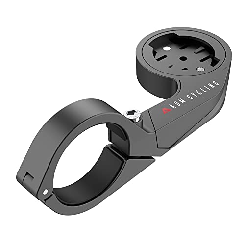 Garmin Bike Mount with Carbon Finish from KOM Cycling - Garmin Edge Mount Designed for Garmin Edge 530 and Other Garmin Models (Aero - Black)