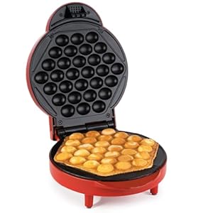 Korona 41005 Bubble Waffle Iron | Egg Waffles | 1000 Watt | Diametro Waffle 18 cm | Regolazione automatica della temperatura