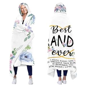 Mothers day grandma gifts gift for grandma wearable blanket great grandma hoodie blanket from grandkids thoughtful grandma hooded blanket 47×72 in for birthday grandparents day christmas  urban country home decor