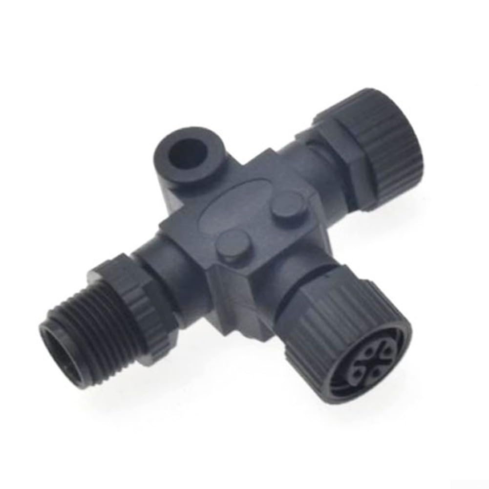 Marine T Connector M12-5P NMEA 2000 divisor columna vertebral IP67 4A 60V bloqueo roscado para Garmin Simrad