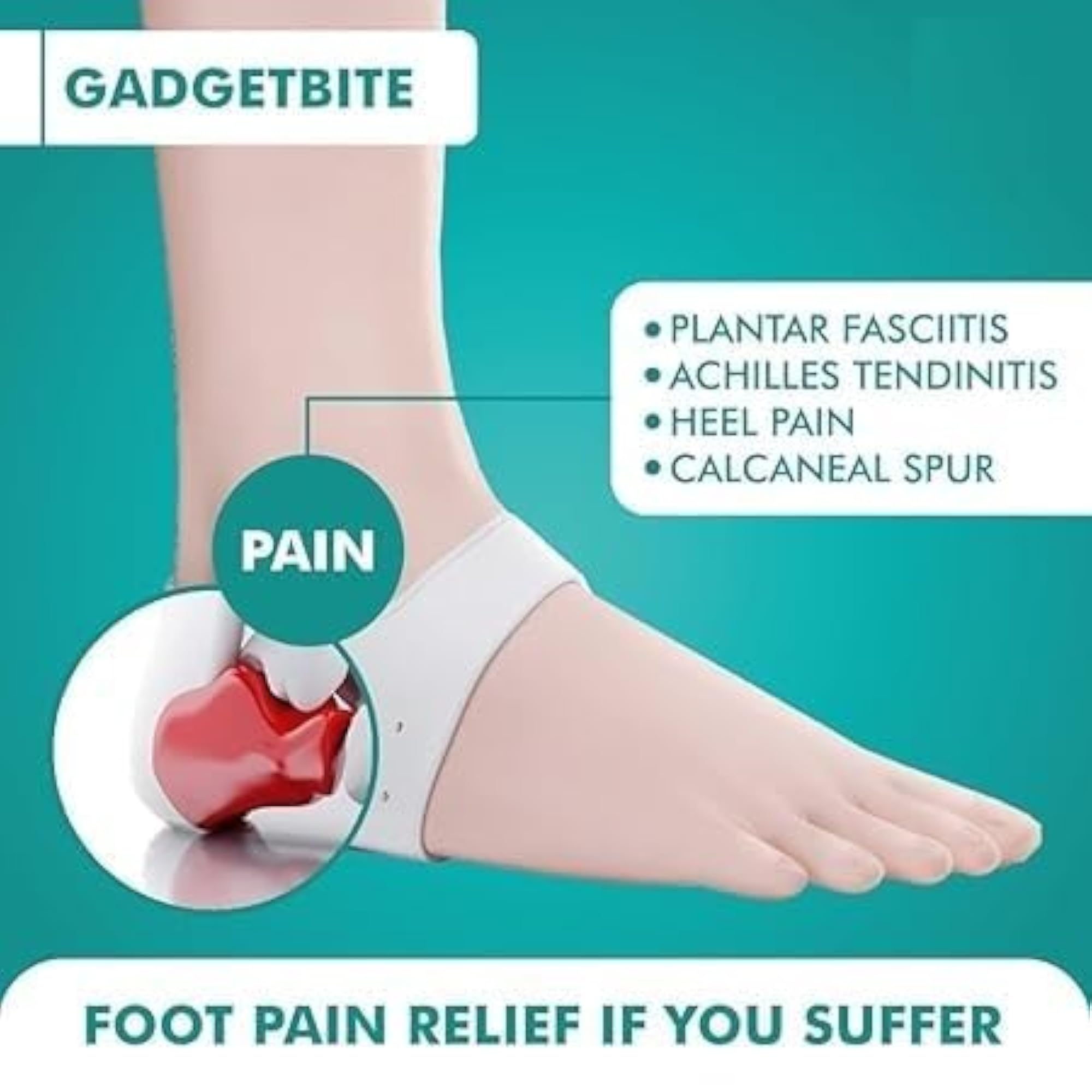 Silicone Heel Protectors with Height Increase Air Cushions