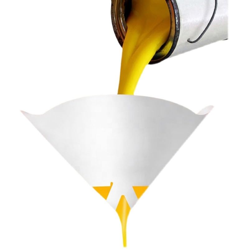 NEU MASTER 50 Pcs Cone Paint Filter 149 microns, Disposable Paint Strainers Resin Filter for Automotive Spray Guns, Latex Paints, Arts &Crafts