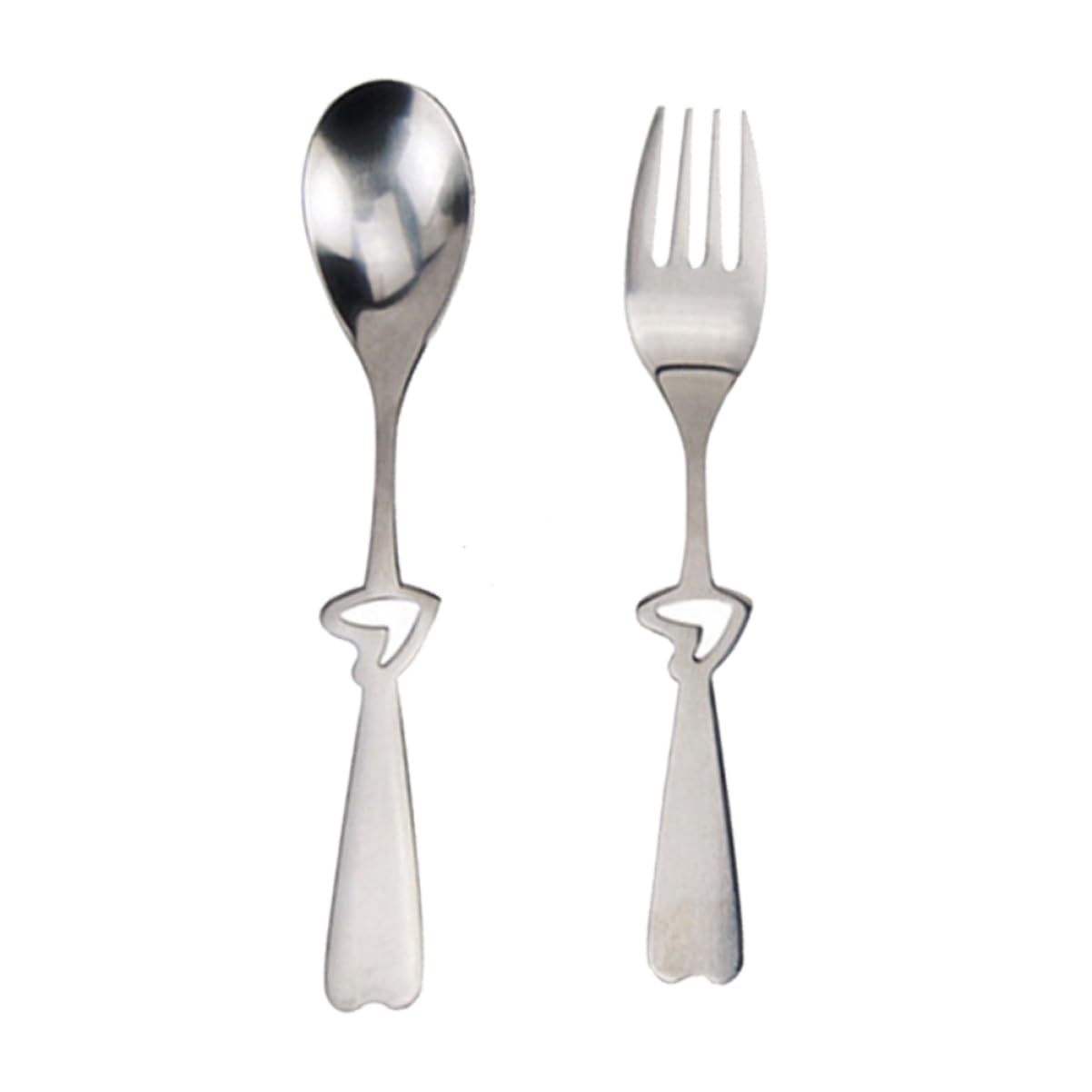 Amazon.com: Garneck Stainless Steel Heart Shaped Utensils Set of 2