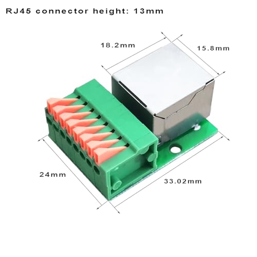 2PCS Terminal conector RJ45 ethernet hembra 8P8C miniatura 2