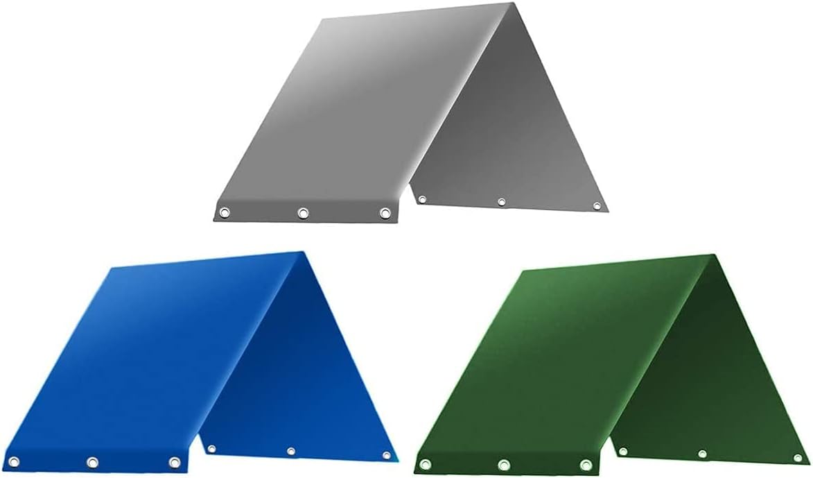 Playground Replacement Canopy 52" x 90" Outdoor Swingset Shade Kids Playground Roof Canopy Waterproof Snow Proof Tent Cover Replacement Tarp Sunshade (Green)