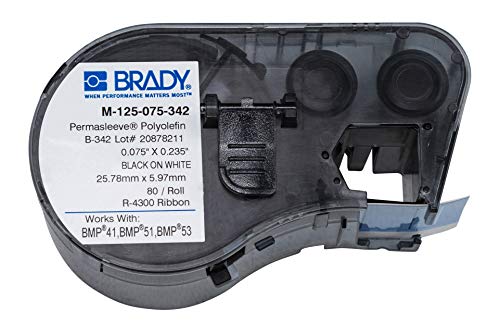 Brady M-125-075-342 Labels for BMP53/BMP51 Printers 0.75