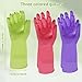 BGHCOP Household Rubber Gloves, 6 Pairs Reusable Kitchen Dishwashing Gloves Anti-Slip Multipurpose Household Cleaning Tool for Washing Dishes Kitchen Gloves