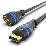 BlueRigger HDMI延長ケーブル (0.15M、4K 60Hz HDMI延長コード、オス-メスアダプター、高速18Gbps) - Xbox、Roku、PS5/PS4、Nintendo Switch、ノートパソコン、Google Chromecast、Wii Uに対応