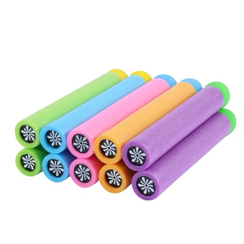 Luthando 10PCS Wasserpistole Schaumstoff Kinder - 21.5cm Bunt Wasserspritze Großer Reichweite Wasserspritzpistolen Pool Spielzeug für Jungen und Mädchen Strandspielzeug für Pool Outdoor Garten