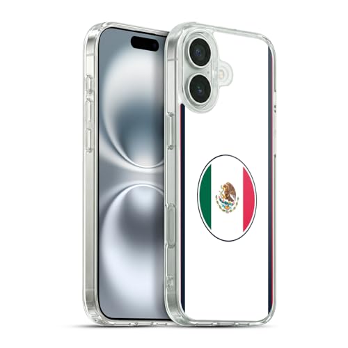 Coque Gel Mexique pour iPhone 16 Plus Football MagSafe Protection Militaire