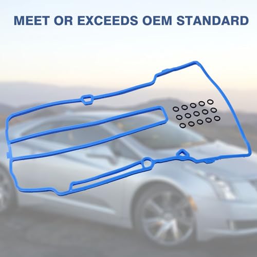 Image of Valve Cover Gasket Set Compatible with Chevy Cadillac Buick Vehicle 2011-2016 Cruze 2012-2019 Sonic 2015-2019 Trax 2011-2015 Volt 2013-2020 Encore 2014-2016 ELR, Replace#VS50807R