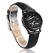 Produktbild Schwarz Echtes Leder Armband Männer Frauen 30mm Aroma Medaillon Edelstahl Armband Ätherisches Öl Medaillon Armband Aromatherapie Armband-25