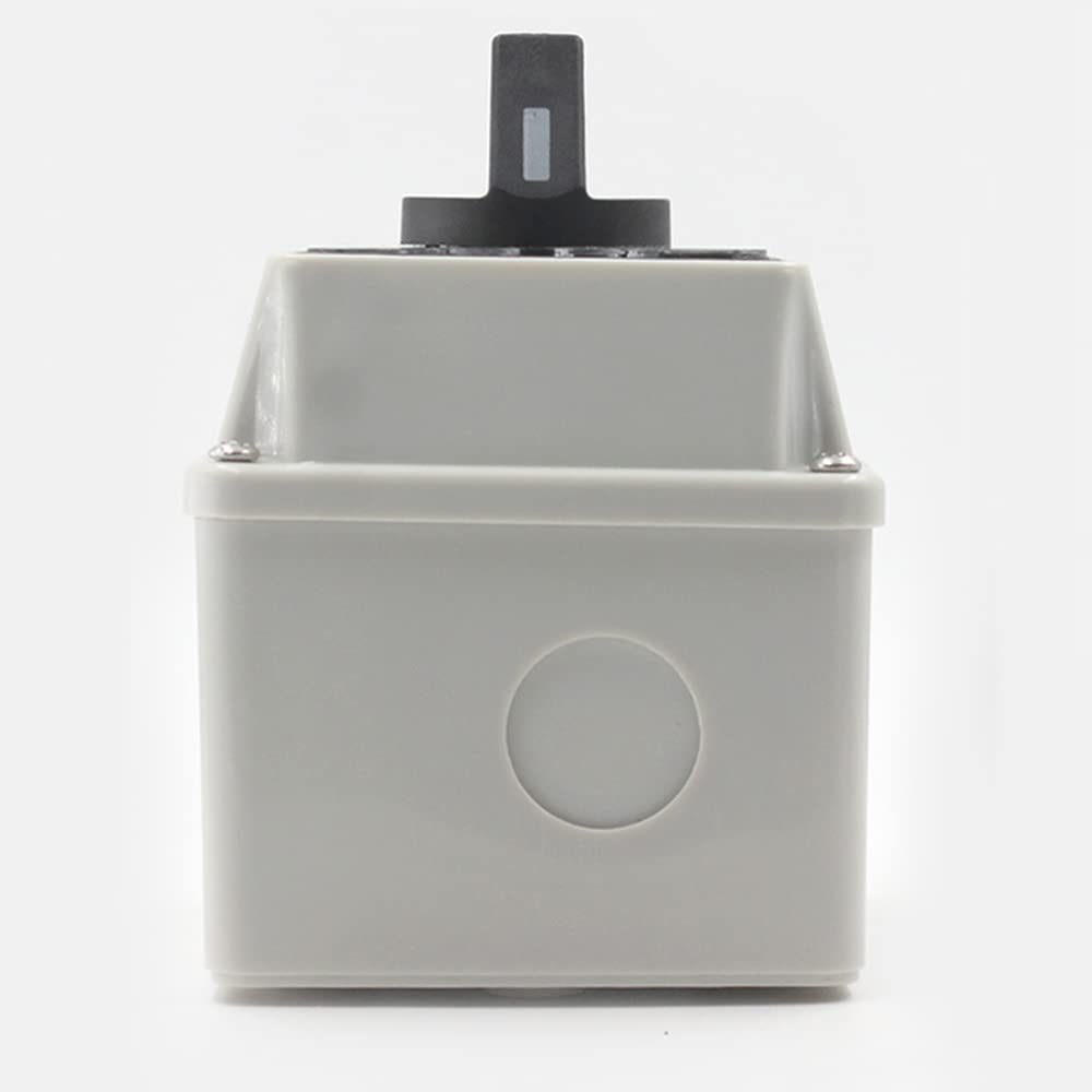 Commutateur fermé à 3 positions et 12 bornes - 380 V, 20 A - Sélecteur à came rotative universel