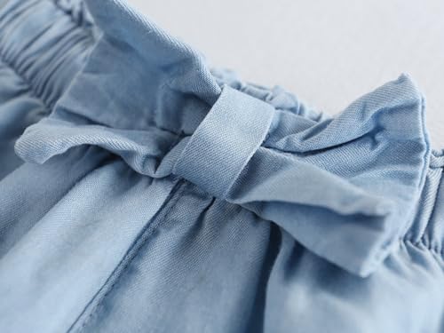 Image of Toddler Girls Capri Pants Lightweight Palazzo Wide Leg Summer Pants 3-10 Years