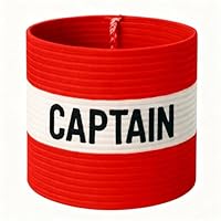 Brassard Capitaine Football – Rose Et Blanc – Réglable Velcro – Unisexe Adultes Jeunes