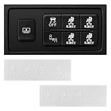 KVAEY 2PCS Eject Blank Car Button Stickers, Funny Seat Eject Vinyl Decal Fits All Blank Button, Novelty Eject Dash Switch Labels Unused Button Decor for Truck SUV, Car Accessories (S)