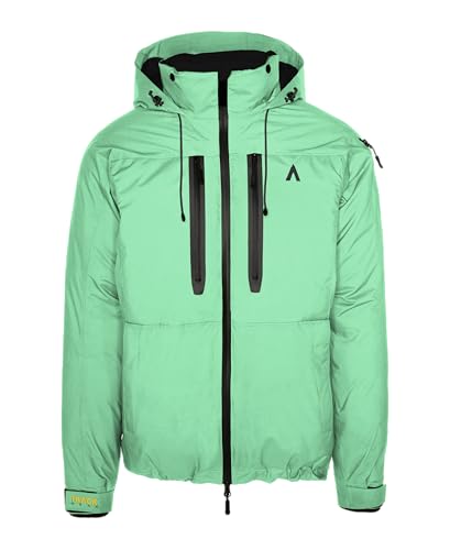 Track Gear - PARNES PADDED JACKET - Chaqueta Acolchada Impermeable con Thermolite, Abrigo de Montaña para Nieve e Invierno, Manga Larga para Hombre (FR/ES, Letras, L, Regular, Regular, MINT)