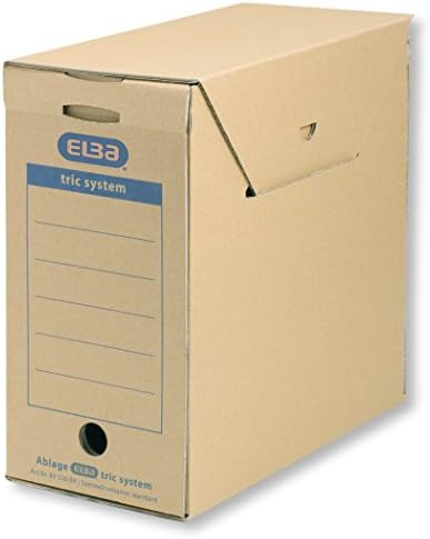 6 ELBA Archivboxen Maxi - 24x34,1x31,5cm Für Hängeregistraturen A4