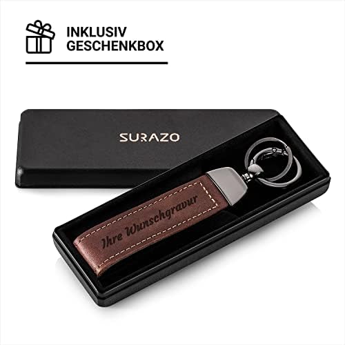 BETTERHUMZ Schlüsselanhänger Aus Nappa Leder - Key Organizer Mit Metallring