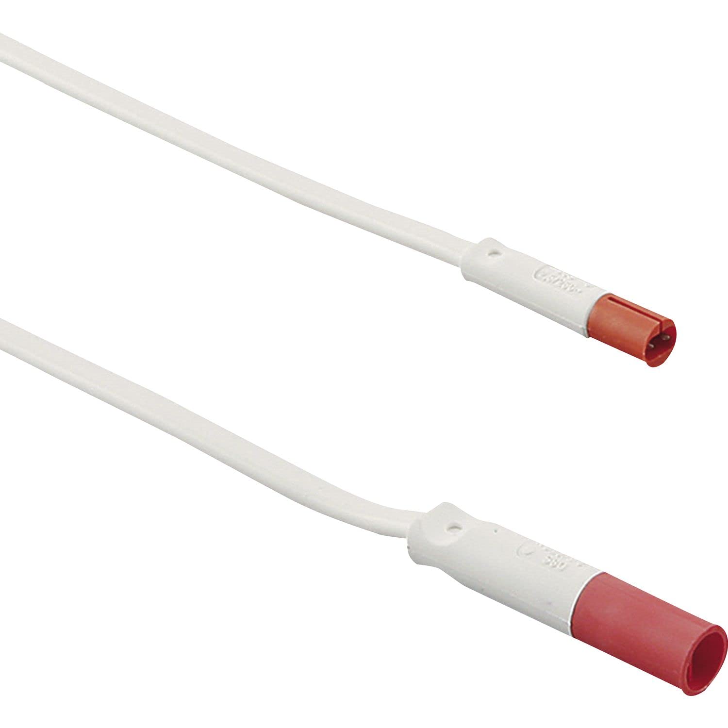 metaboElektra Mini Plug Extension Cable Coded 230 V Length 2000 mm Plastic White, Silver