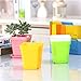 24 Pack 3inch Multi Color Square Plastic Plant Pots,Seedling Nursery Transplanting Planter Container Indoor Outdoor for Your Room,Garden Office and Balcony Decor