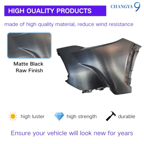 CHANGYA9 Front Driver Side LH Bumper Corner Cover with Bracket Fit for Toyota Corolla Cross 2022 2023 2024 2025 2026, Front Bumper Side Cover Matte Black, OEM 52113-0A908 521130A908 CY-COS22K02L-1 by CHANGYA9 - Used condition - Image 4