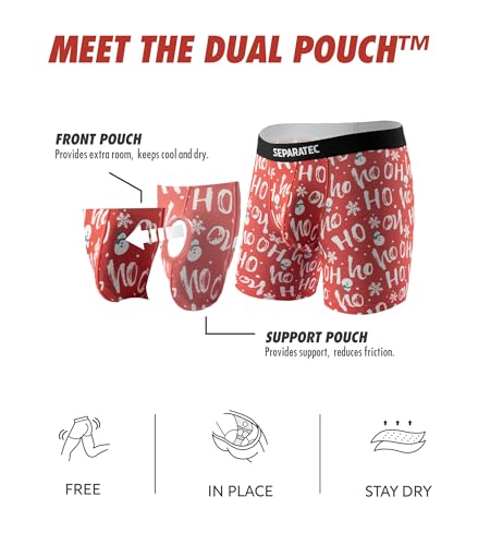 SEPARATEC Valentines Day Underwear For Men Dual Pouch Boxer Briefs Soft & Moisture Wicking Rayon From Bamboo Underwear men