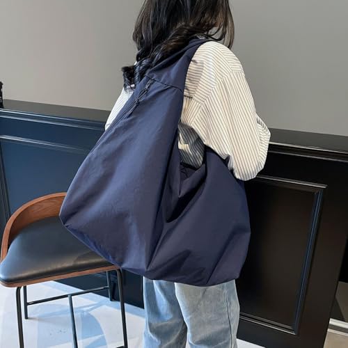 Bolso tote ligero de nailon con asa superior y correas acolchadas, impermeable, con múltiples bolsillos y cierre de cremallera, para trabajo y uso diario miniatura 5