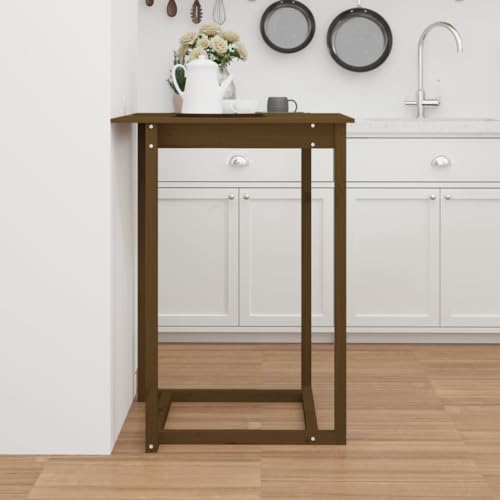 Mesa de madera maciza de pino con acabado rústico premium para cocina 5