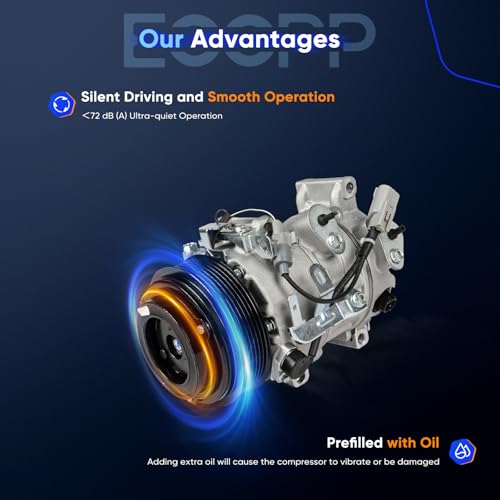 Image of ECCPP AC Compressor Fit for Toyota Avalon Camry 3.5L 2005-2012 AC Compressor with Clutch