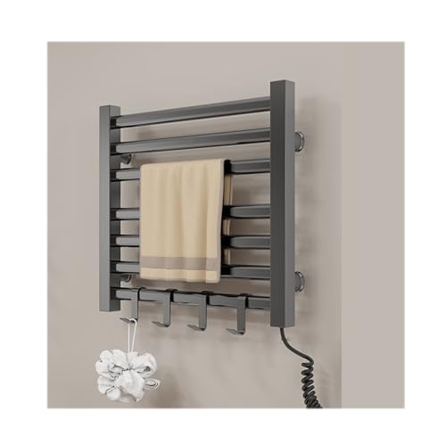 Evita la humedad con este secador de toallas para baño de pared blanco