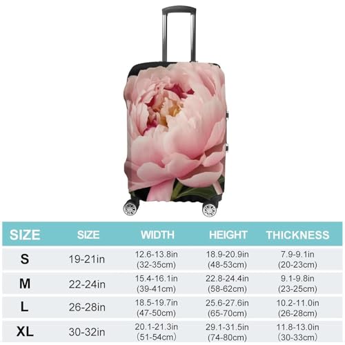 Peony Luggage Cover Elastic Suitcase Protector Case Anti-Scratch Washable Baggage Covers Protector For Traveling, Aircraft Consignment XL2