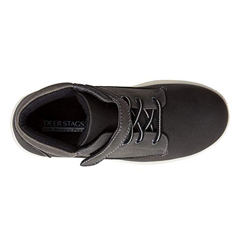 Deer Stags NLS-NBHT-BKGR-M-3-BLCK/GRY-3MDMSLTTLKD Boy'S Niles Memory Foam Dress Casual Comfort High Top Sneaker Boot thumb #1