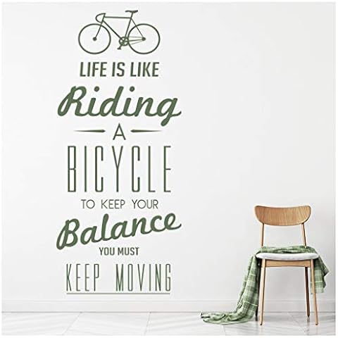 azutura Life Is Like Riding A Bicycle Wall Sticker Cover